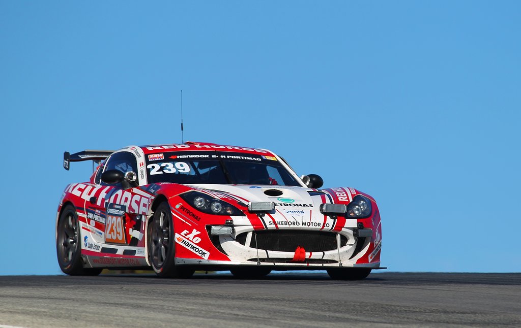 #239 Ginetta G55 med de 4 danskere: Rene Rasmussen, Tommy Laugesen, Michael Klostermann og Claus Klostermann
(Foto: Henning Smed)